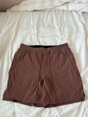 lululemon Men's Performance Drawstring Shorts - Brown